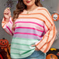 Striped Round Neck Long Sleeve Sweater