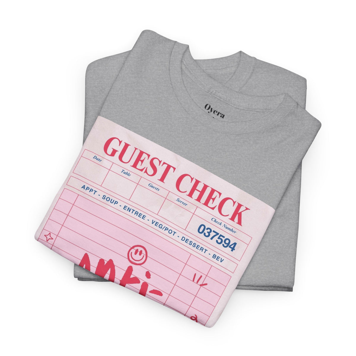 Anti-Social Guest Check T-Shirt