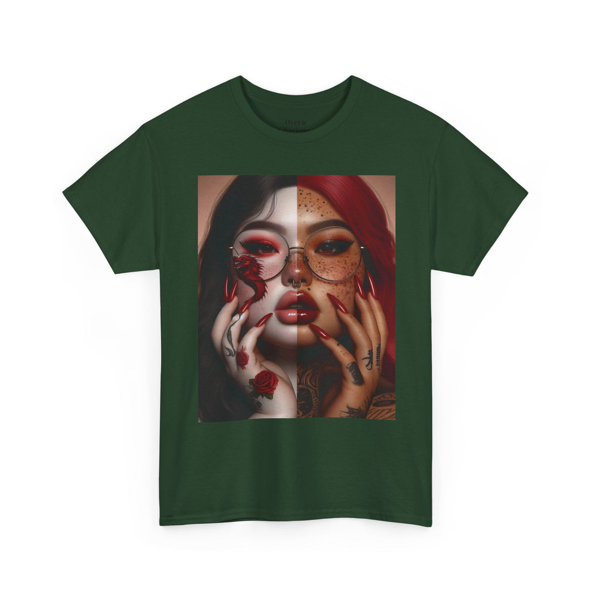 Surreal Split Face Art T-Shirt