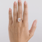 Sterling Silver Oval Cut CZ Cocktail Ring