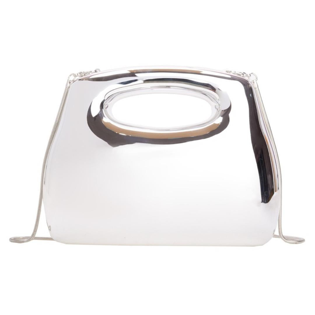 Acrylic square box clutch bag