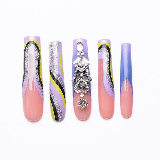 Handmade Nail Wear Nail Art Reusable Press on Nails False Nails
