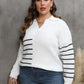 Striped V-Neck Sweater