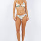 2 Piece Scenic and Floral Prints Bikini