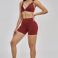 The New Seraphine Layered V Sports Bra Shorts 2-Piece Set