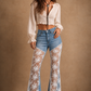 Blue Dahlia Lace Jean