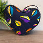 Asya Kente Heart Shaped Crossbody Bag