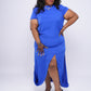 “Don’t Mock Me” Royal Cape Dress