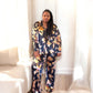 2 Piece Silky Velvet Black Set