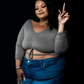 “Moxie” Taupe Crop Top
