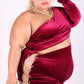 “Velvet Vixen” Burgundy Dress