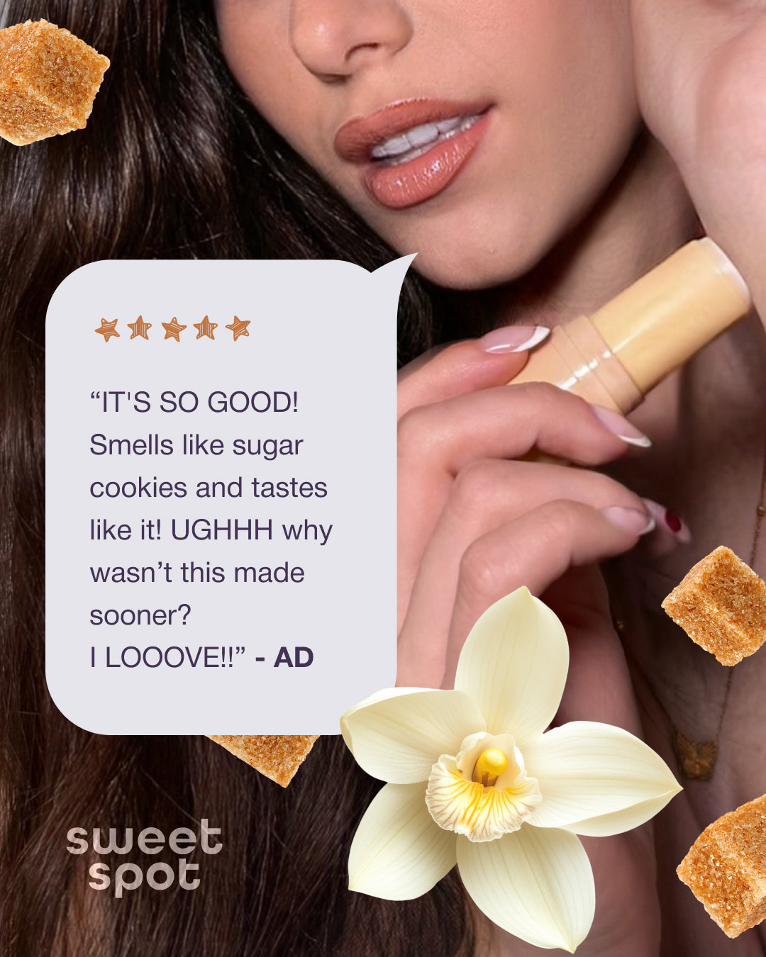 Golden Vanilla Flavored Solid Fragrance Stick Fragrance