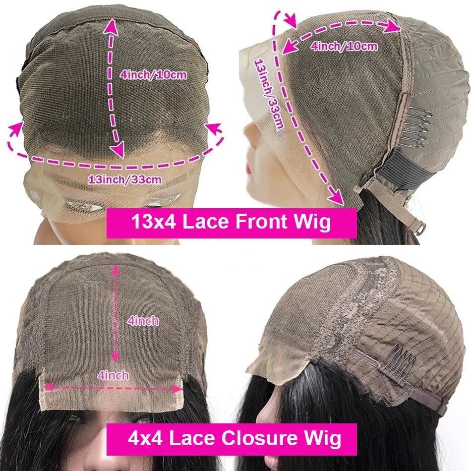 13x4 Lace Closure Wig 100% Human Hair Wig Deep Curly Wig Jerry Curly Short Bob Wig With Baby Hair Deep Wave Double Draw Wig