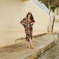 Actius Caftan Kaftan Dress in Rouge