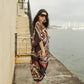 Actius Caftan Kaftan Dress in Rouge