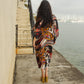 Actius Caftan Kaftan Dress in Rouge