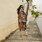 Actius Caftan Kaftan Dress in Rouge
