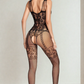 Faux Garter Net and Lace Bodystocking