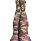 Alex: Camo Thigh-Highs. Petite to Plus Size.