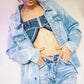 all covered-up denim bralette
