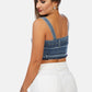 all covered-up denim bralette