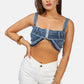 all covered-up denim bralette