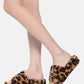 All Day Indoor Fur Flats In Leopard