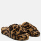 All Day Indoor Fur Flats In Leopard