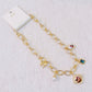 Angel & Rose Charm Necklace – Bold Gold Chain with Whimsical Vintage-Inspired Accents