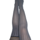 Annabelle: All Work, All Play Pinstripe Thigh Highs