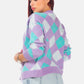 Argyle Checks Full Sleeve Cardigan