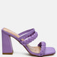 Arnie Braided Straps Block Heeled Sandals