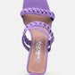 Arnie Braided Straps Block Heeled Sandals