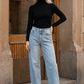 Harlow High Waisted Barrel Jeans Blue