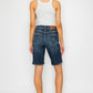 Celeste Dark Wash High Rise Bermuda Jeans