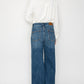 Relaxed High Rise Palazzo Jeans