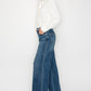 Relaxed High Rise Palazzo Jeans