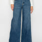 Relaxed High Rise Palazzo Jeans