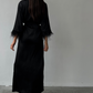 Aster Black Kimono Robe