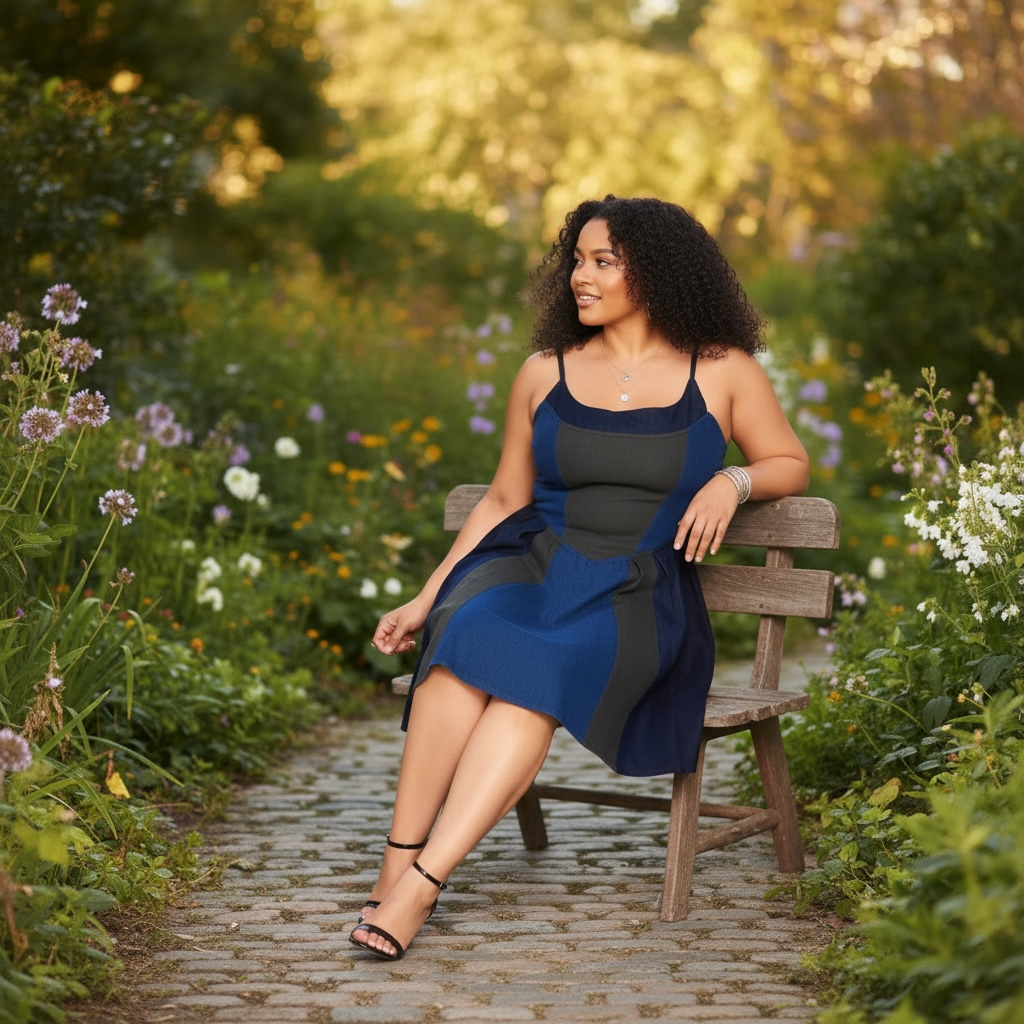 Denim Skater Dress