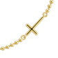 Sterling Silver Kelsey Beaded Cross Bracelet