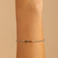 Sterling Silver Kelsey Beaded Cross Bracelet