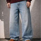 STONE WASH BAGGY DENIM