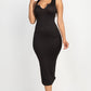 Split Neck Tank Midi Dress