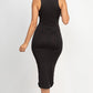 Split Neck Tank Midi Dress