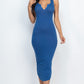 Split Neck Tank Midi Dress