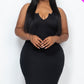 Split Neck Tank Midi Dress