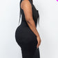 Split Neck Tank Midi Dress