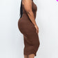 Split Neck Tank Midi Dress