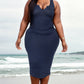 Split Neck Tank Midi Dress